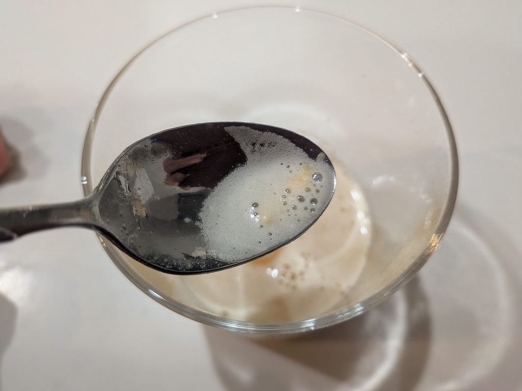 コラテインピーチティー味　溶け残り